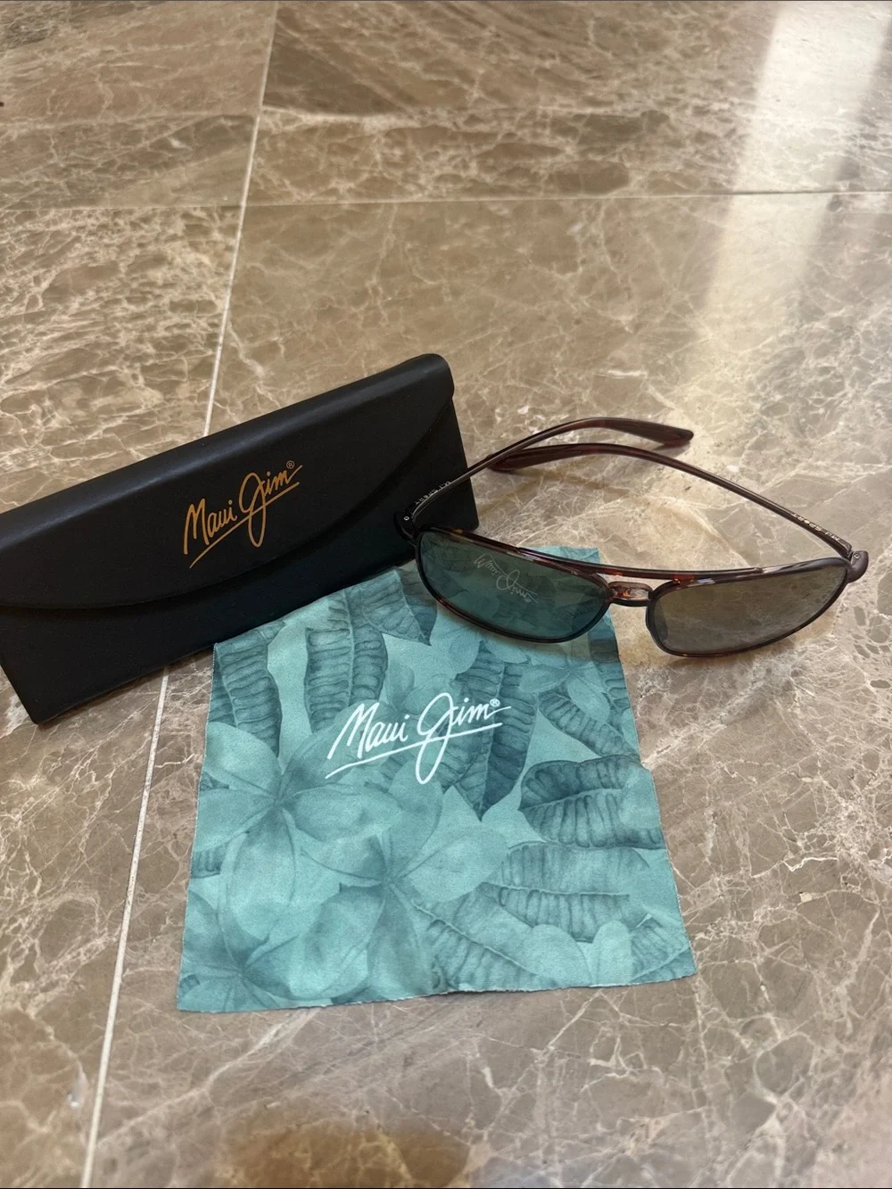 Maui Jim Kaupo Gap tortoise polarized aviator Sunglasses (unisex)